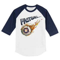 Houston Astros Tiny Turnip Youth Fastball 3/4-Sleeve Raglan T-Shirt - MLB T-shirts