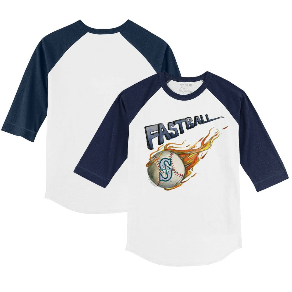 Seattle Mariners Tiny Turnip Youth Fastball 3/4-Sleeve Raglan T-Shirt - MLB T-shirts