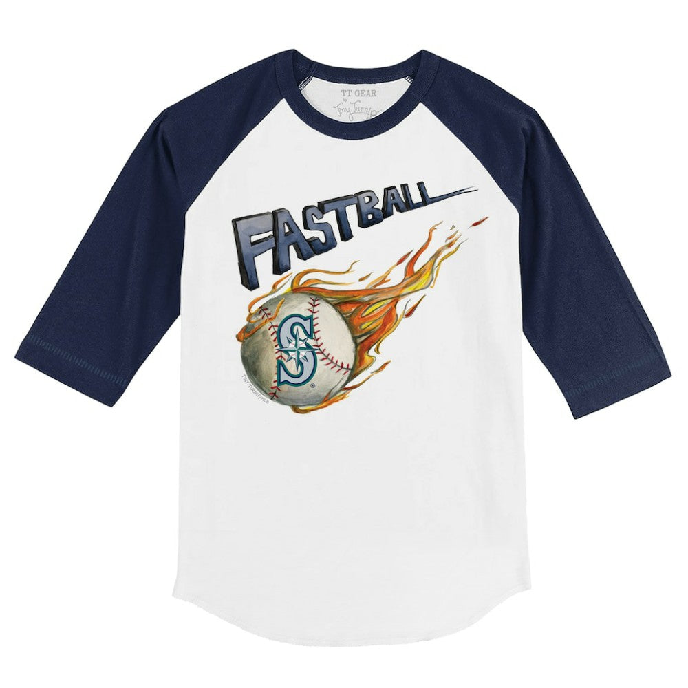 Seattle Mariners Tiny Turnip Youth Fastball 3/4-Sleeve Raglan T-Shirt - MLB T-shirts