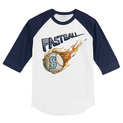 Seattle Mariners Tiny Turnip Youth Fastball 3/4-Sleeve Raglan T-Shirt - MLB T-shirts