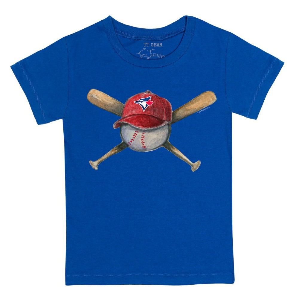 Toronto Blue Jays Tiny Turnip Youth Hat Crossbats T-Shirt - MLB Hats