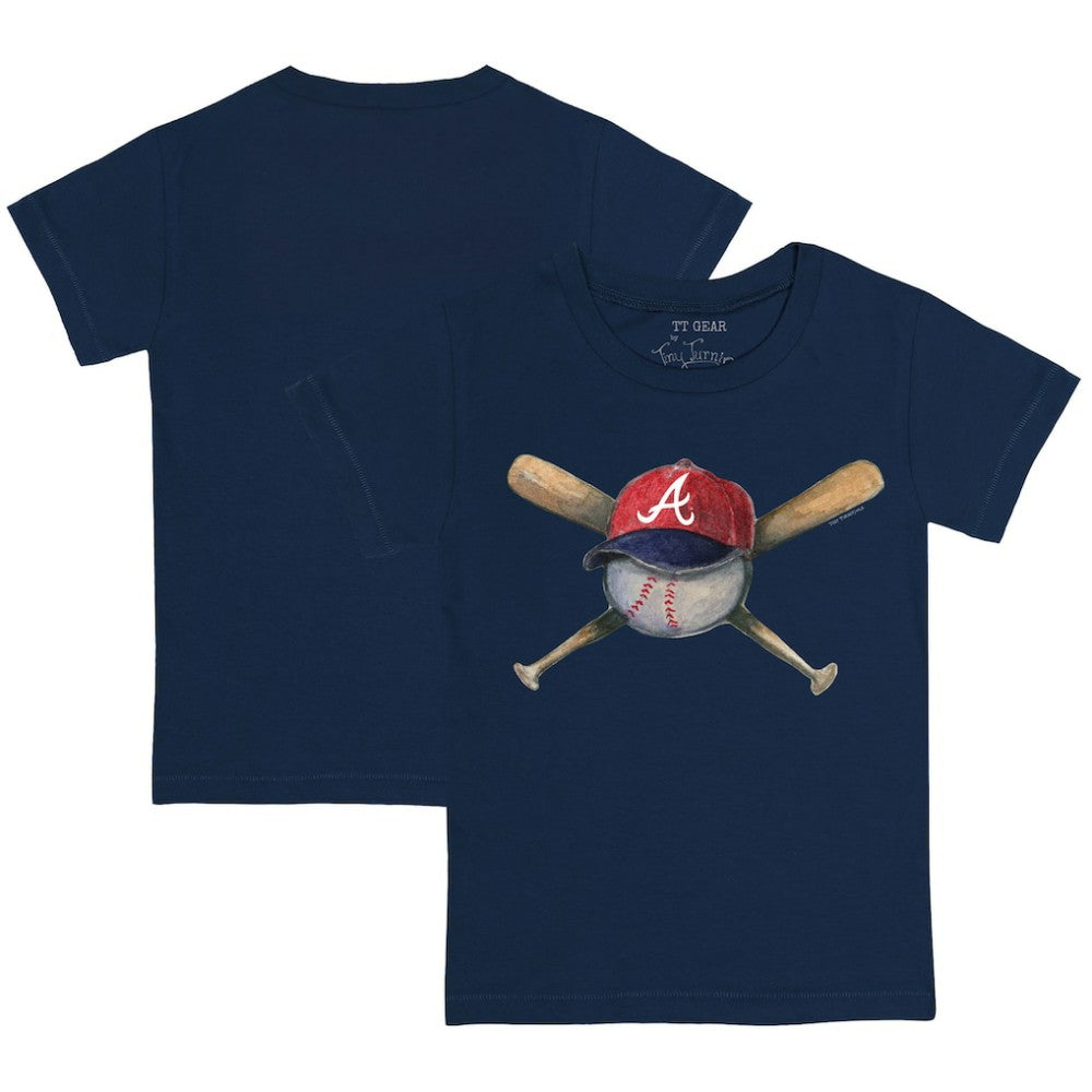 Atlanta Braves Tiny Turnip Youth Hat Crossbats T-Shirt - MLB Hats
