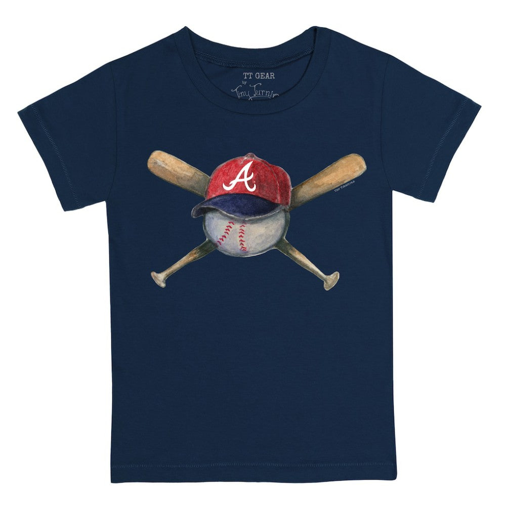 Atlanta Braves Tiny Turnip Youth Hat Crossbats T-Shirt - MLB Hats