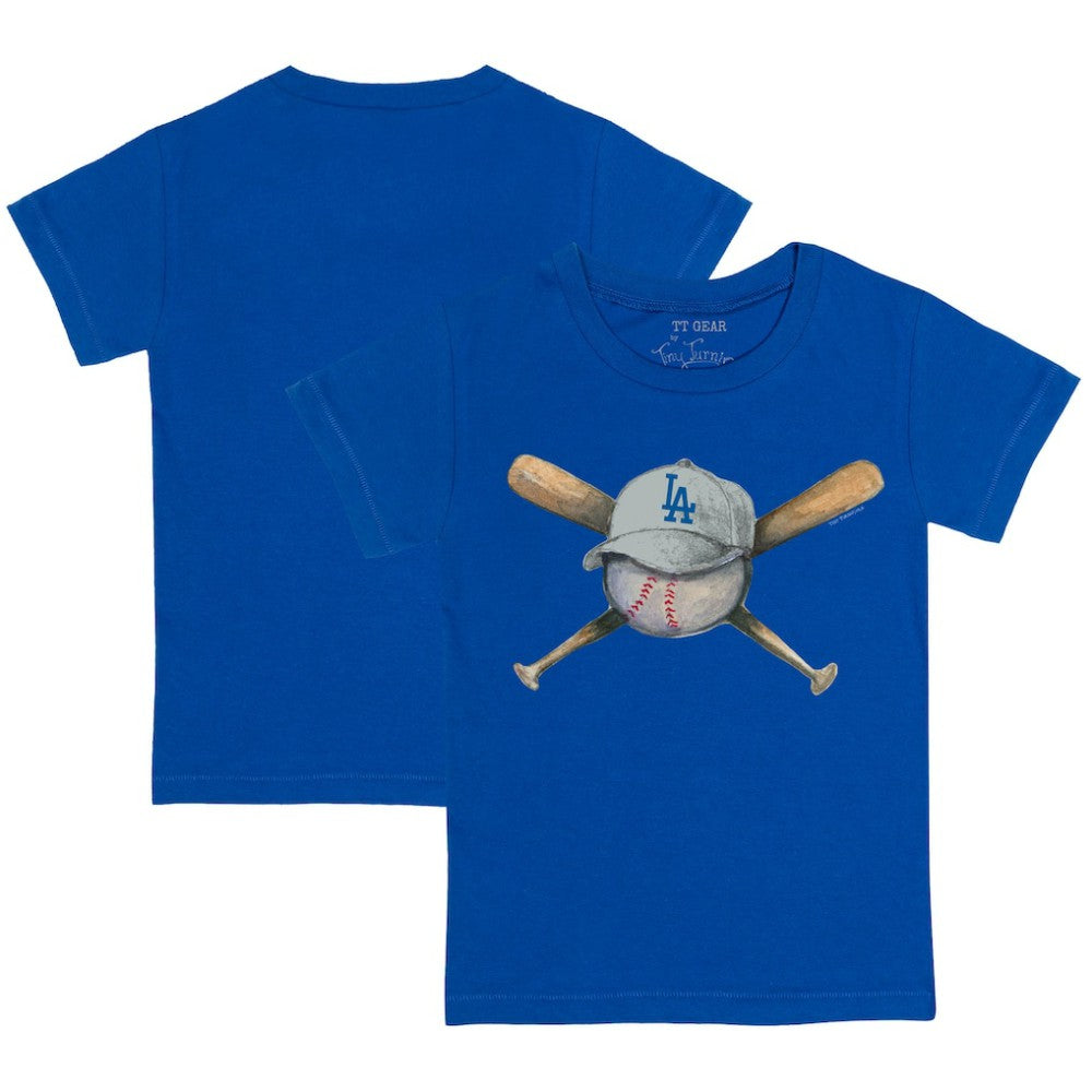 Los Angeles Dodgers Tiny Turnip Youth Hat Crossbats T-Shirt - MLB Hats