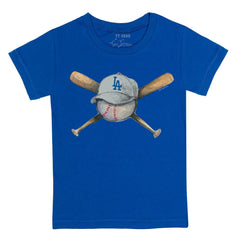 Los Angeles Dodgers Tiny Turnip Youth Hat Crossbats T-Shirt - MLB Hats
