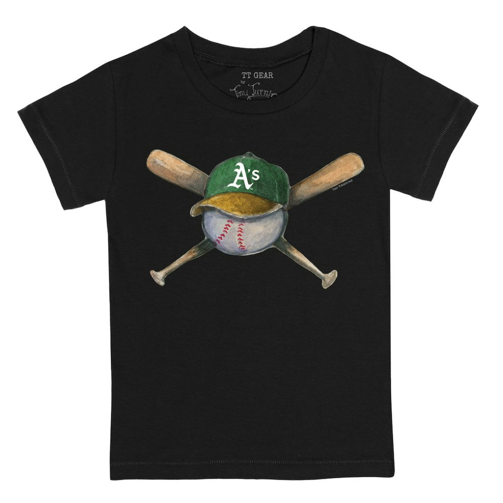 Athletics Tiny Turnip Youth Hat Crossbats T-Shirt - MLB Hats
