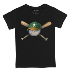 Athletics Tiny Turnip Youth Hat Crossbats T-Shirt - MLB Hats