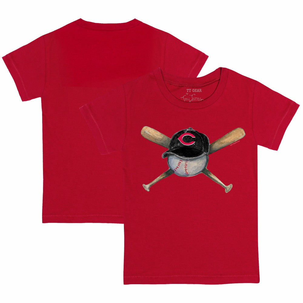 Cincinnati Reds Tiny Turnip Youth Hat Crossbats T-Shirt - MLB Hats