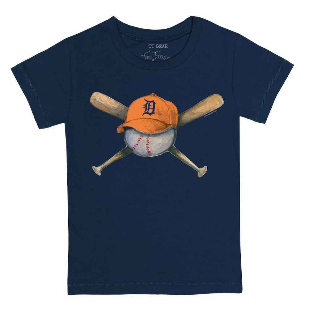 Detroit Tigers Tiny Turnip Youth Hat Crossbats T-Shirt - MLB Hats
