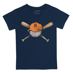 Detroit Tigers Tiny Turnip Youth Hat Crossbats T-Shirt - MLB Hats