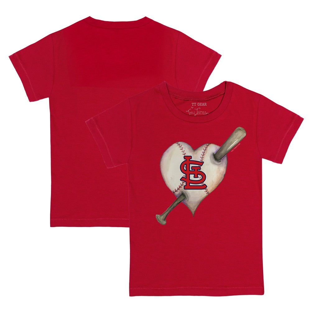 St. Louis Cardinals Tiny Turnip Youth Heart Bat T-Shirt - MLB T-shirts