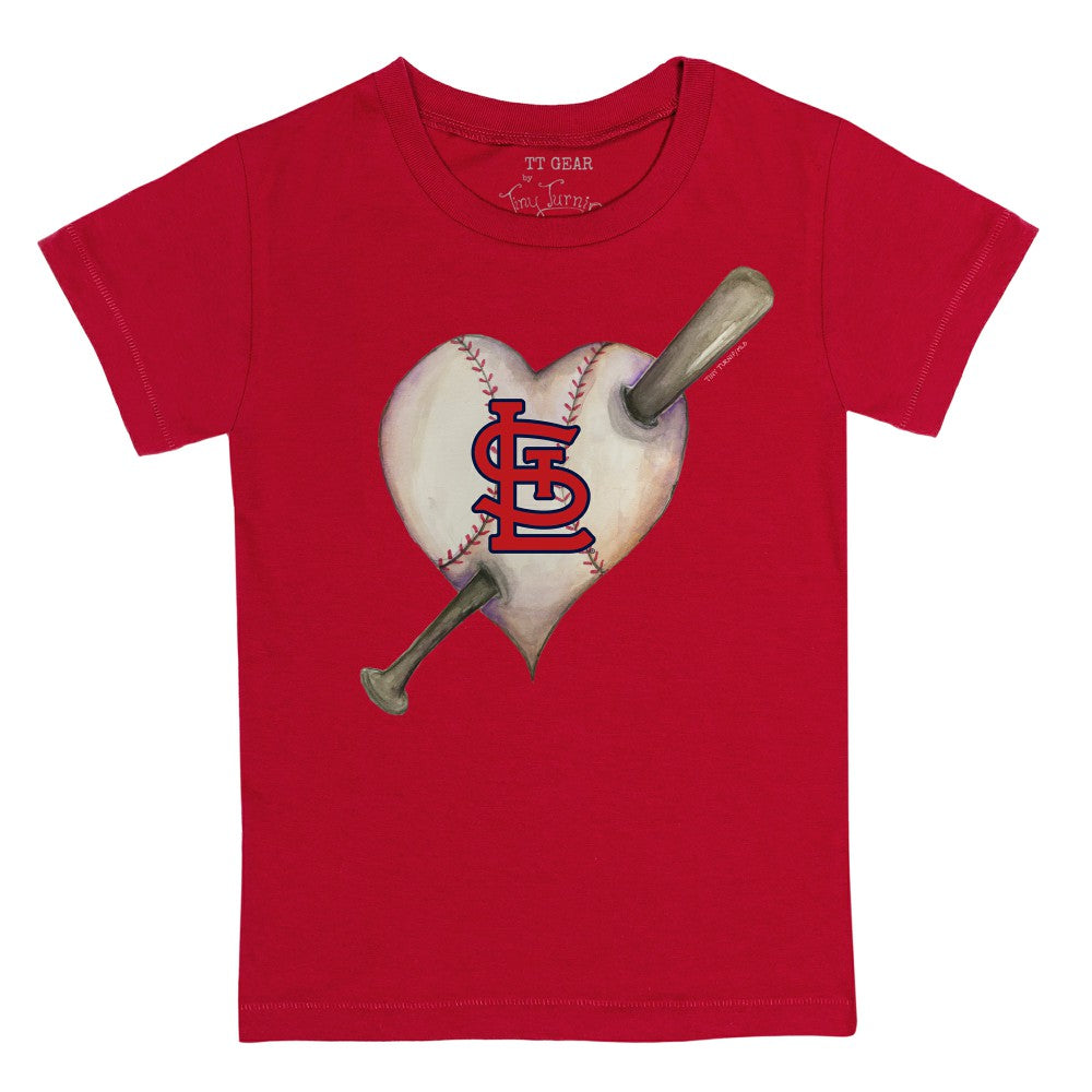 St. Louis Cardinals Tiny Turnip Youth Heart Bat T-Shirt - MLB T-shirts