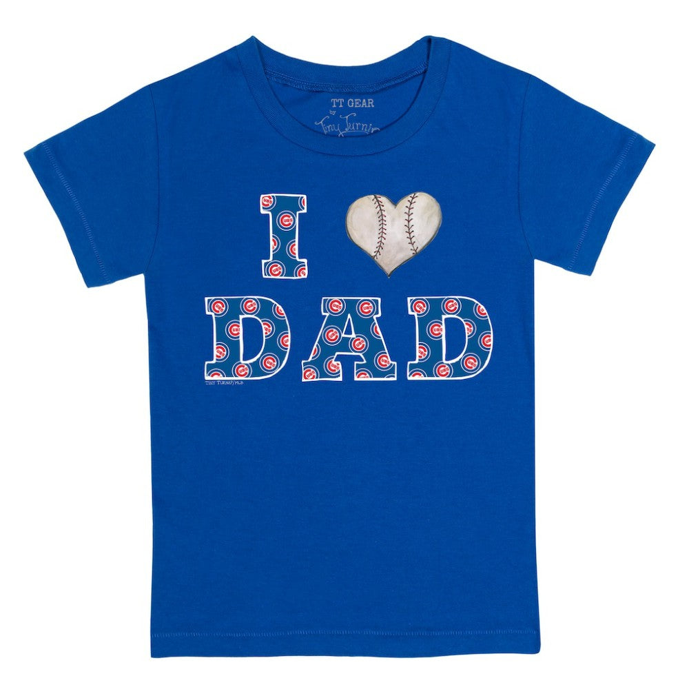 Chicago Cubs Tiny Turnip Youth I Love Dad T-Shirt - MLB T-shirts