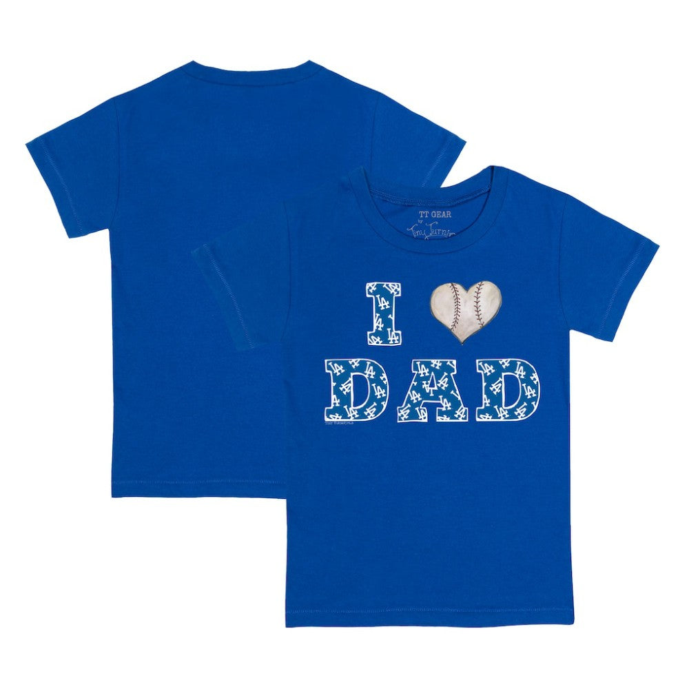 Los Angeles Dodgers Tiny Turnip Youth I Love Dad T-Shirt - MLB T-shirts