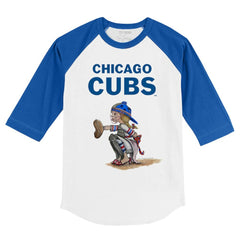 Chicago Cubs Tiny Turnip Youth Kate 3/4-Sleeve Raglan T-Shirt - MLB T-shirts