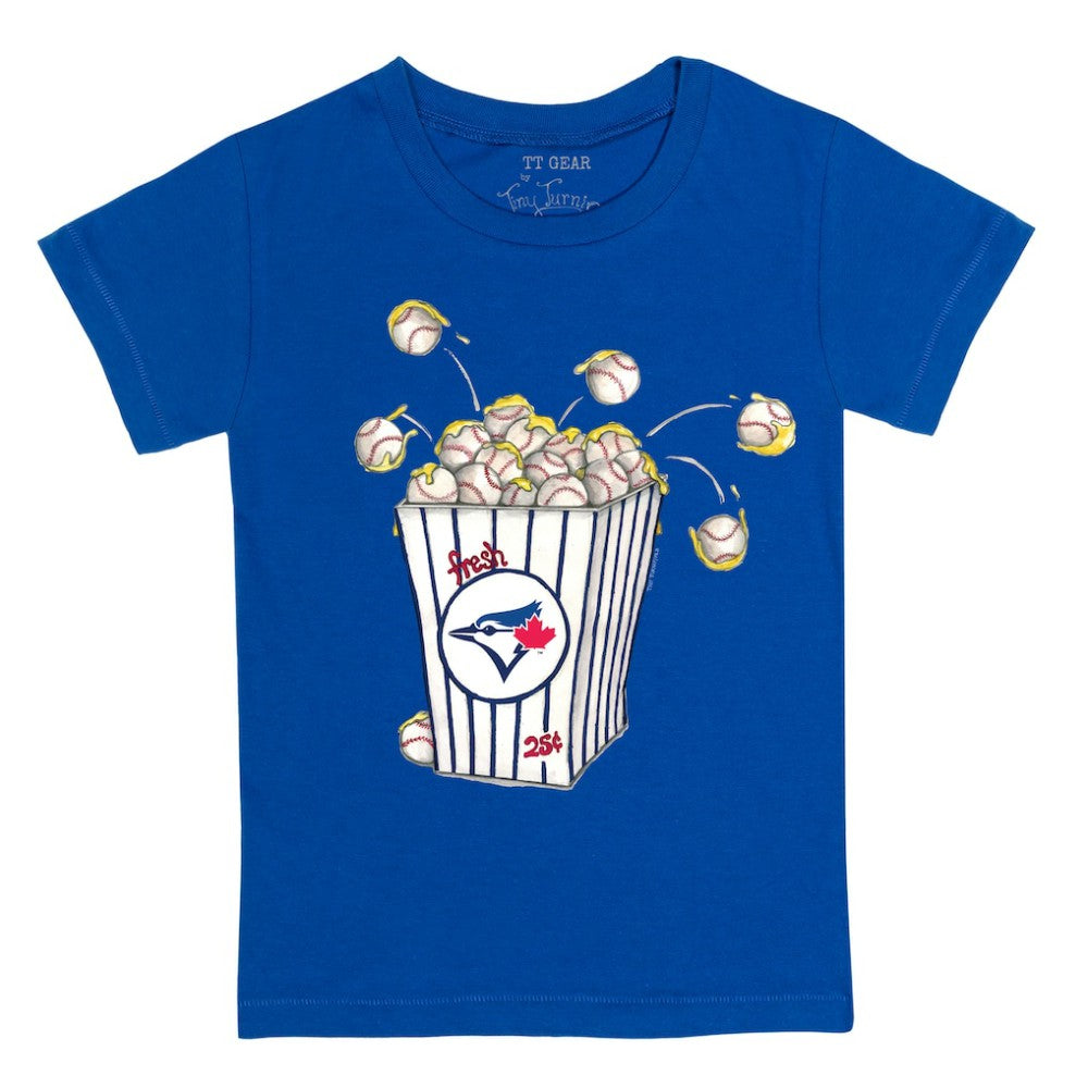 Toronto Blue Jays Tiny Turnip Youth Popcorn T-Shirt - MLB T-shirts