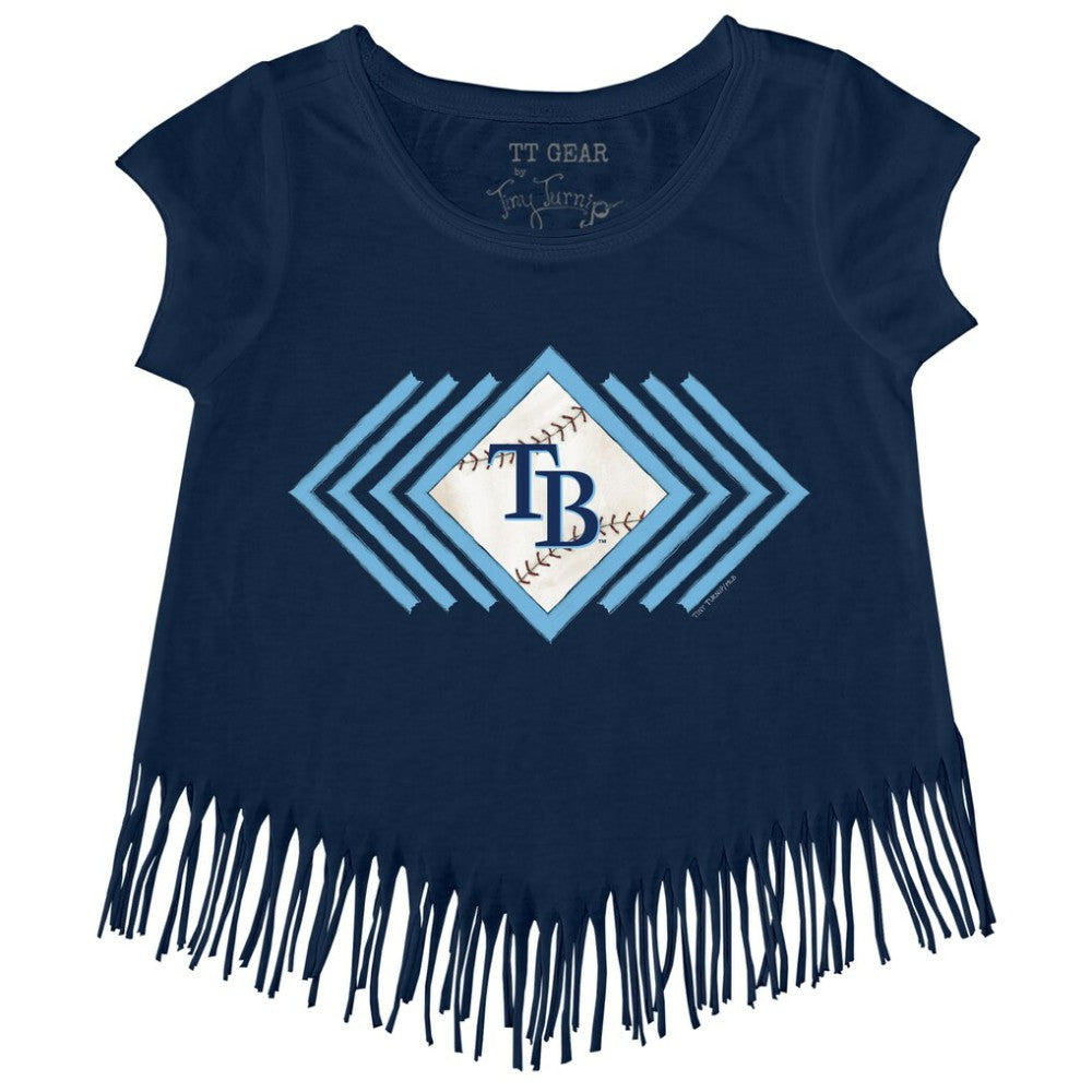 Tampa Bay Rays Tiny Turnip Girls Youth Prism Arrows Fringe T-Shirt - MLB T-shirts