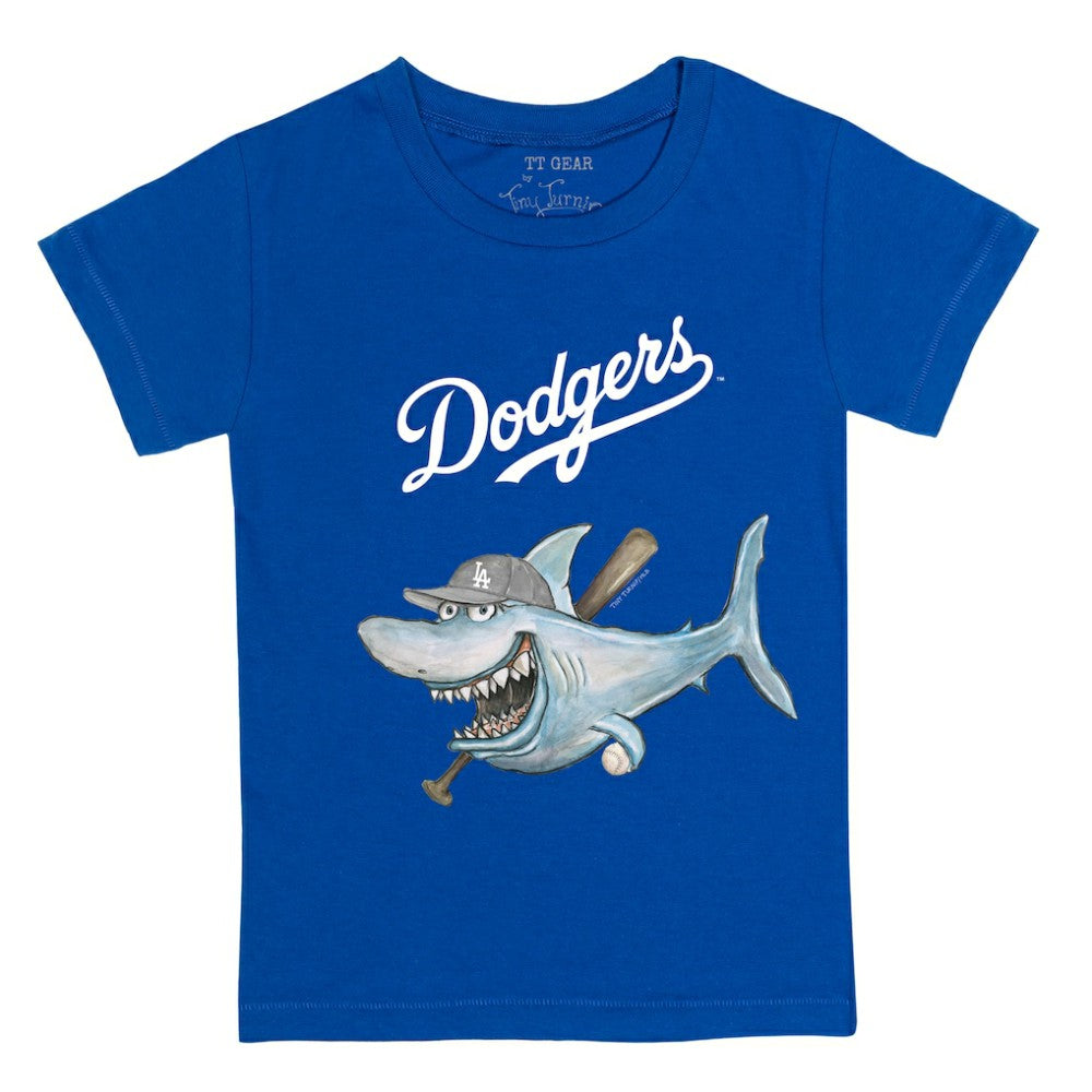 Los Angeles Dodgers Tiny Turnip Youth Shark T-Shirt - MLB T-shirts