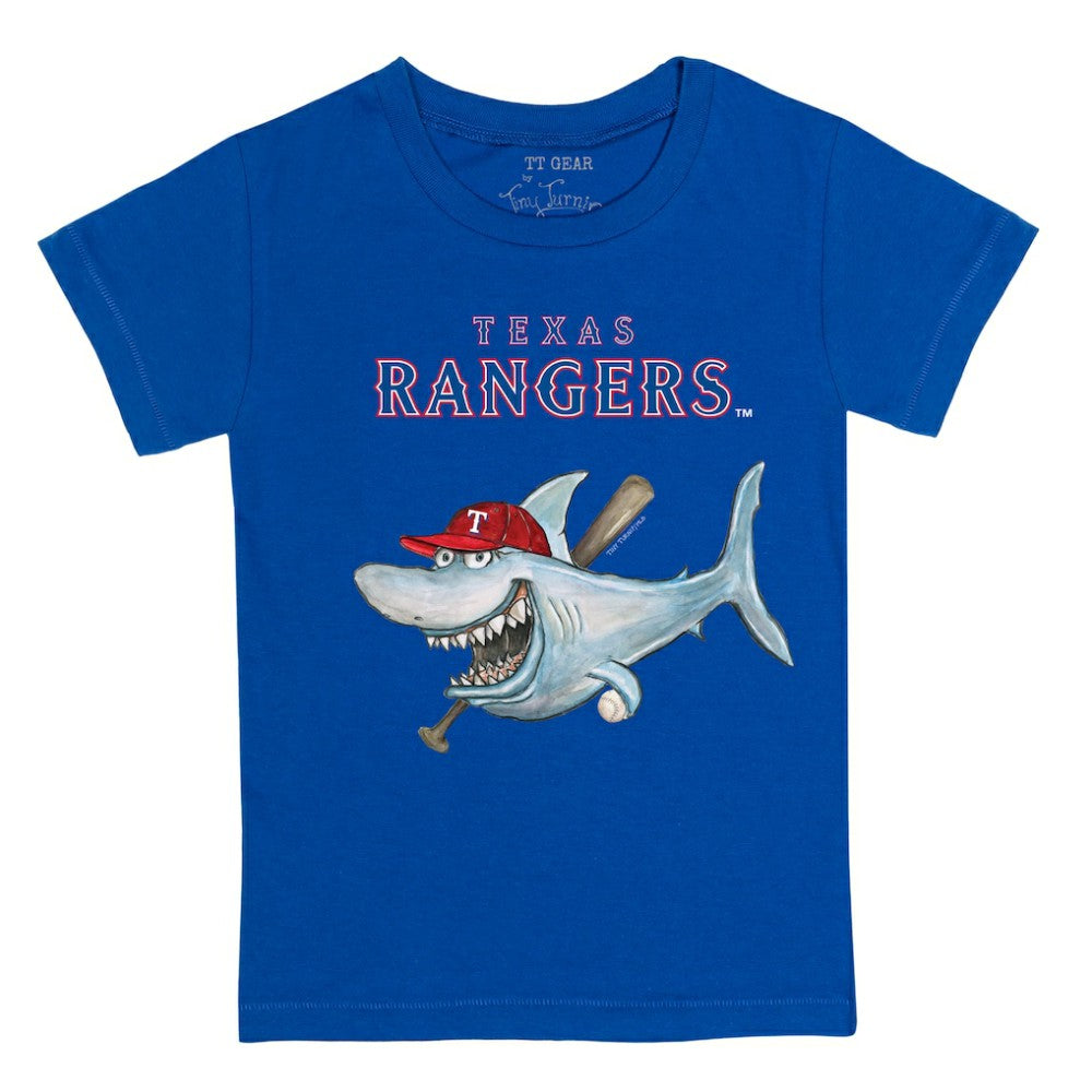 Texas Rangers Tiny Turnip Youth Shark T-Shirt - MLB T-shirts