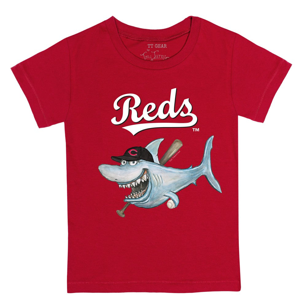 Cincinnati Reds Tiny Turnip Youth Shark T-Shirt - MLB T-shirts