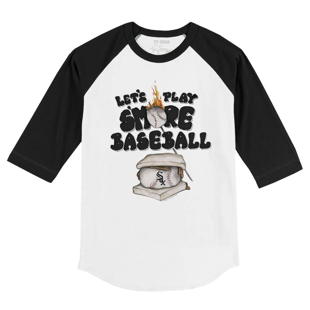 Chicago White Sox Tiny Turnip Youth Smores 3/4-Sleeve Raglan T-Shirt - MLB T-shirts