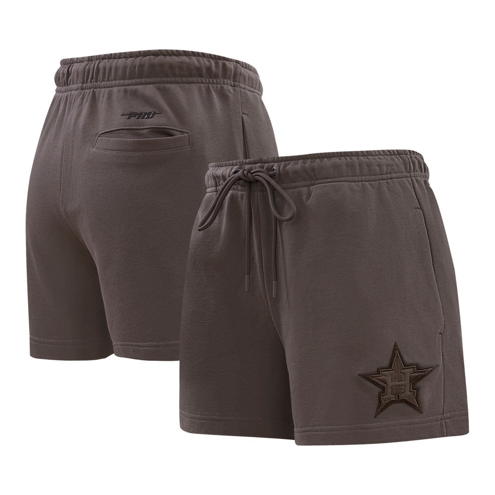Houston Astros Pro Standard Women's Neutral Fleece Shorts - MLB Shorts