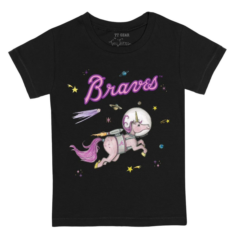 Atlanta Braves Tiny Turnip Youth Space Unicorn T-Shirt - MLB T-shirts