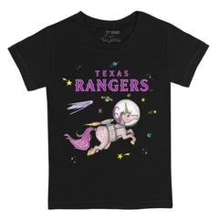 Texas Rangers Tiny Turnip Youth Space Unicorn T-Shirt - MLB T-shirts