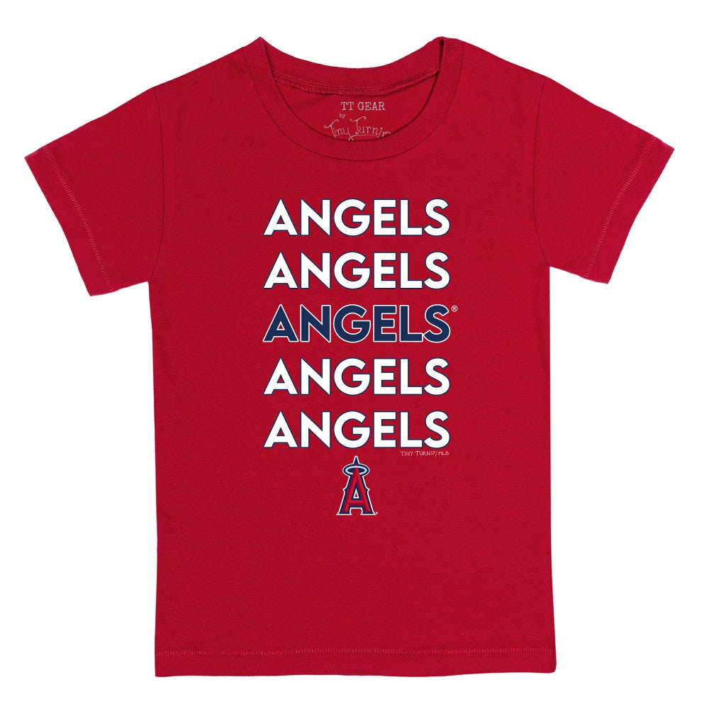 Los Angeles Angels Tiny Turnip Youth Stacked T-Shirt - MLB T-shirts