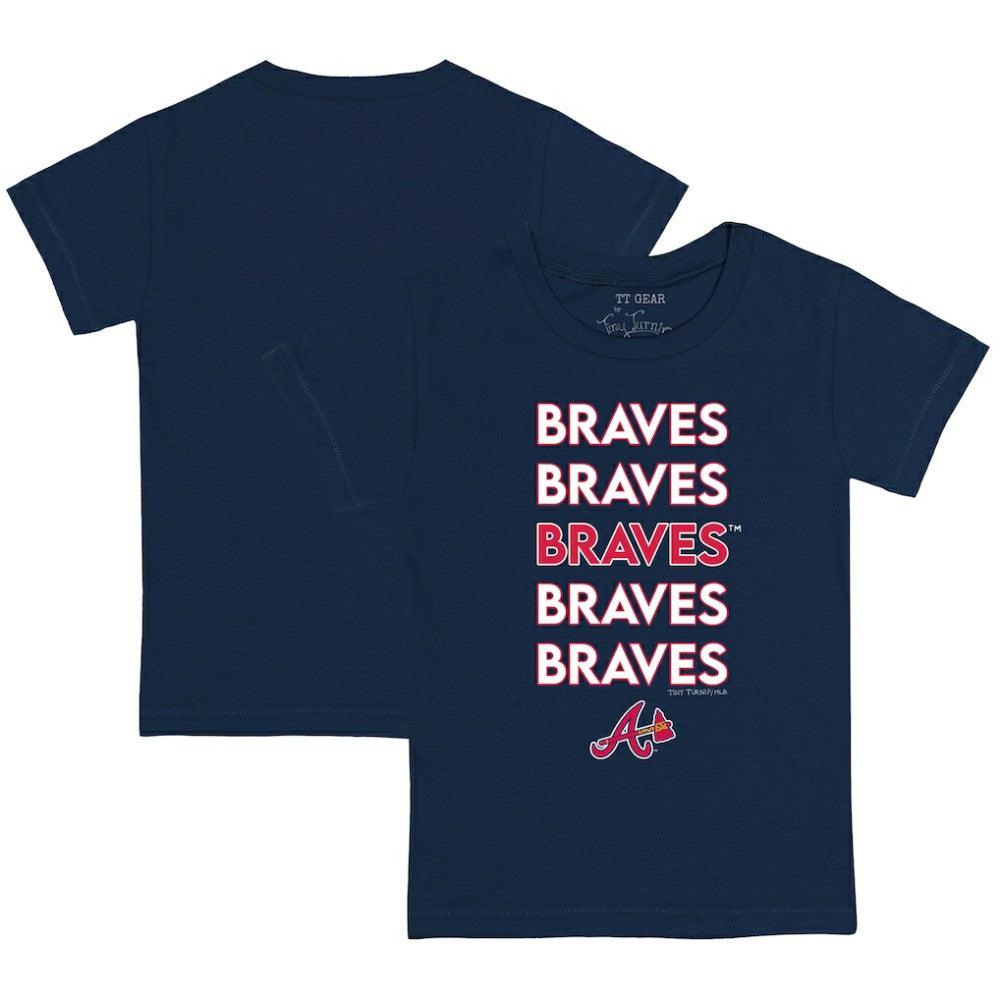 Atlanta Braves Tiny Turnip Youth Stacked T-Shirt - MLB T-shirts