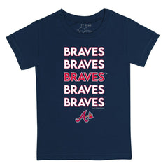Atlanta Braves Tiny Turnip Youth Stacked T-Shirt - MLB T-shirts