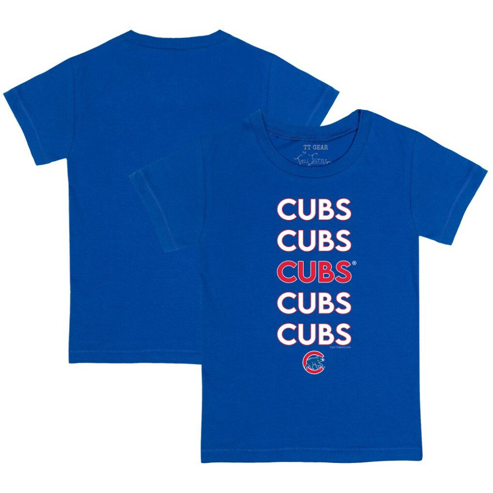 Chicago Cubs Tiny Turnip Youth Stacked T-Shirt - MLB T-shirts