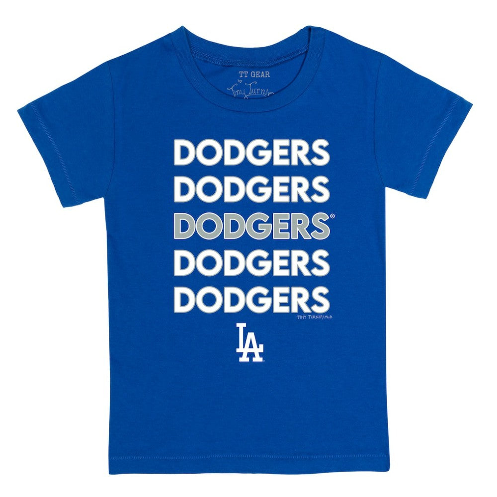 Los Angeles Dodgers Tiny Turnip Youth Stacked T-Shirt - MLB T-shirts