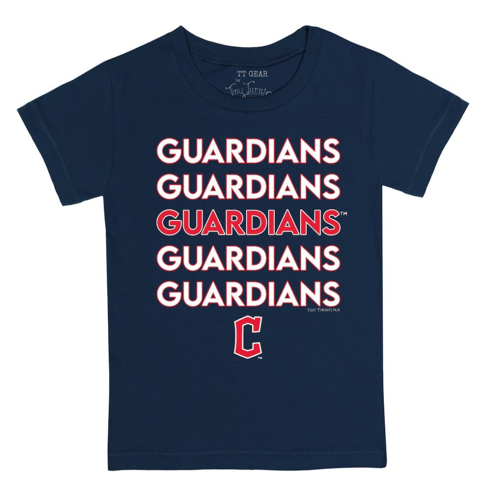 Cleveland Guardians Tiny Turnip Youth Stacked T-Shirt - MLB T-shirts