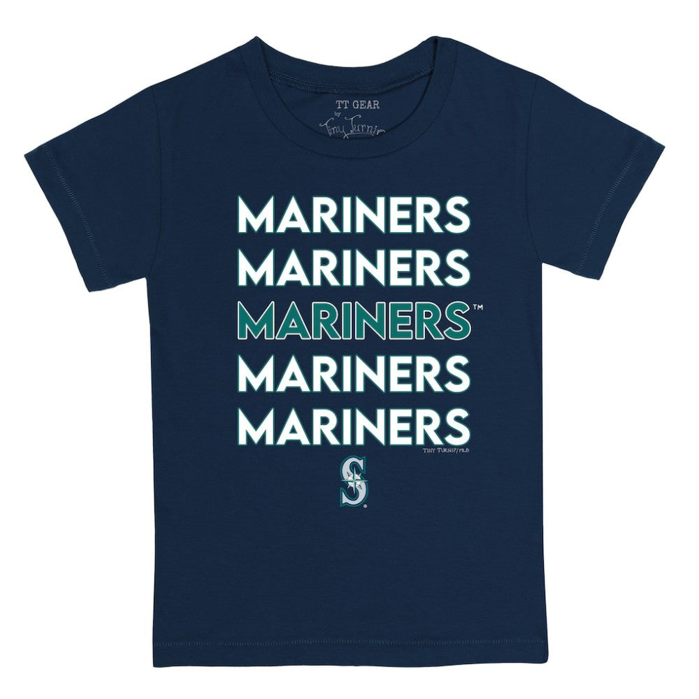 Seattle Mariners Tiny Turnip Youth Stacked T-Shirt - MLB T-shirts