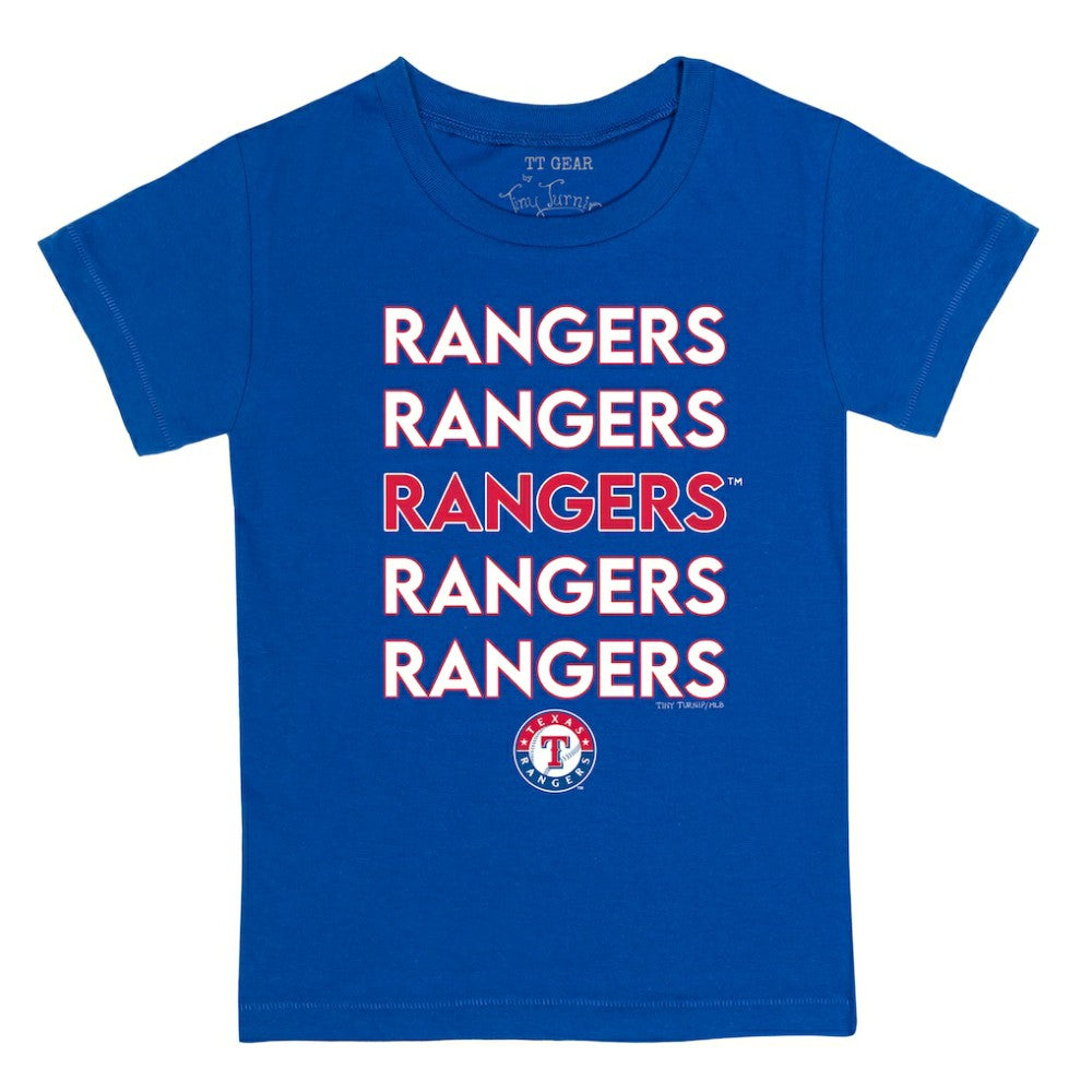 Texas Rangers Tiny Turnip Youth Stacked T-Shirt - MLB T-shirts