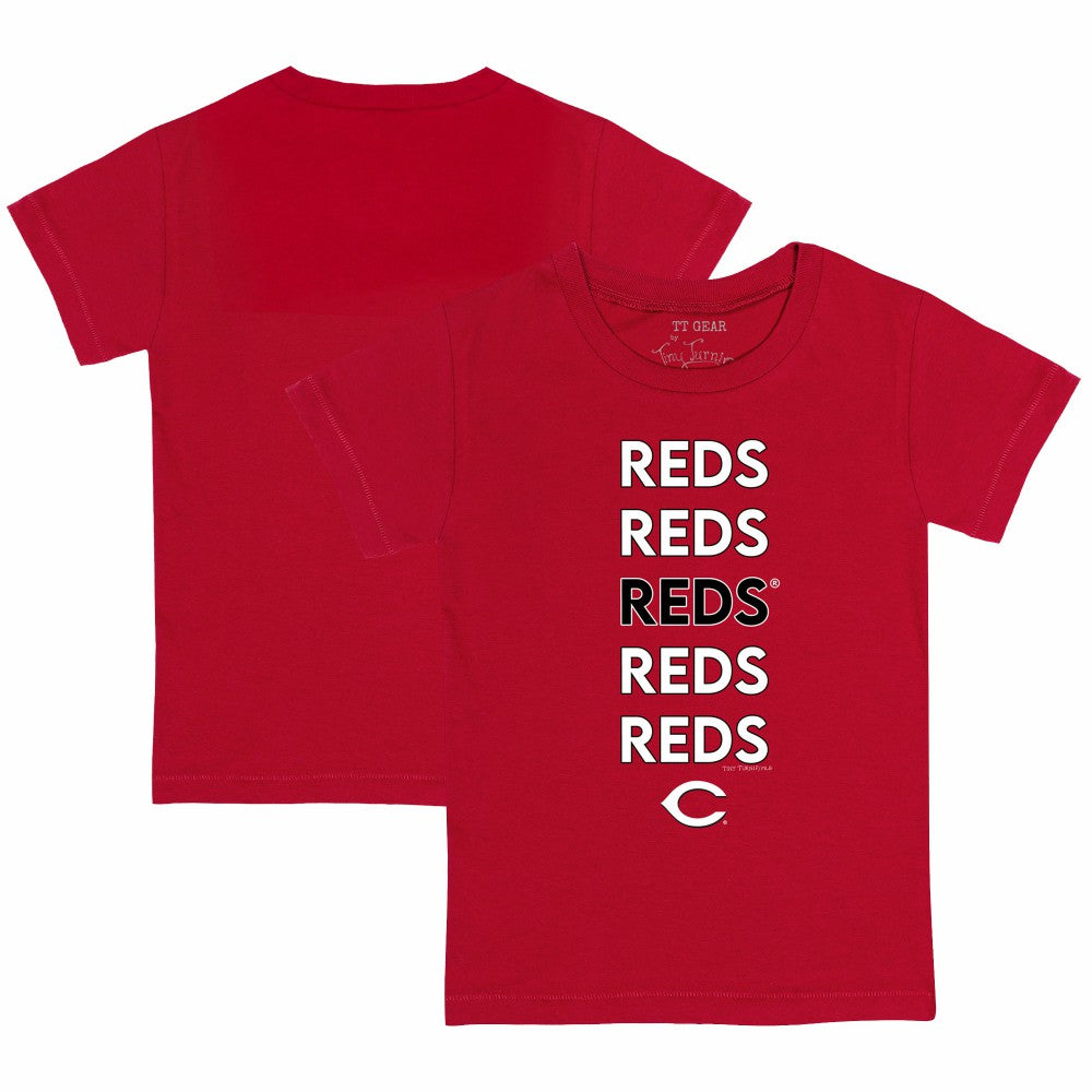 Cincinnati Reds Tiny Turnip Youth Stacked T-Shirt - MLB T-shirts