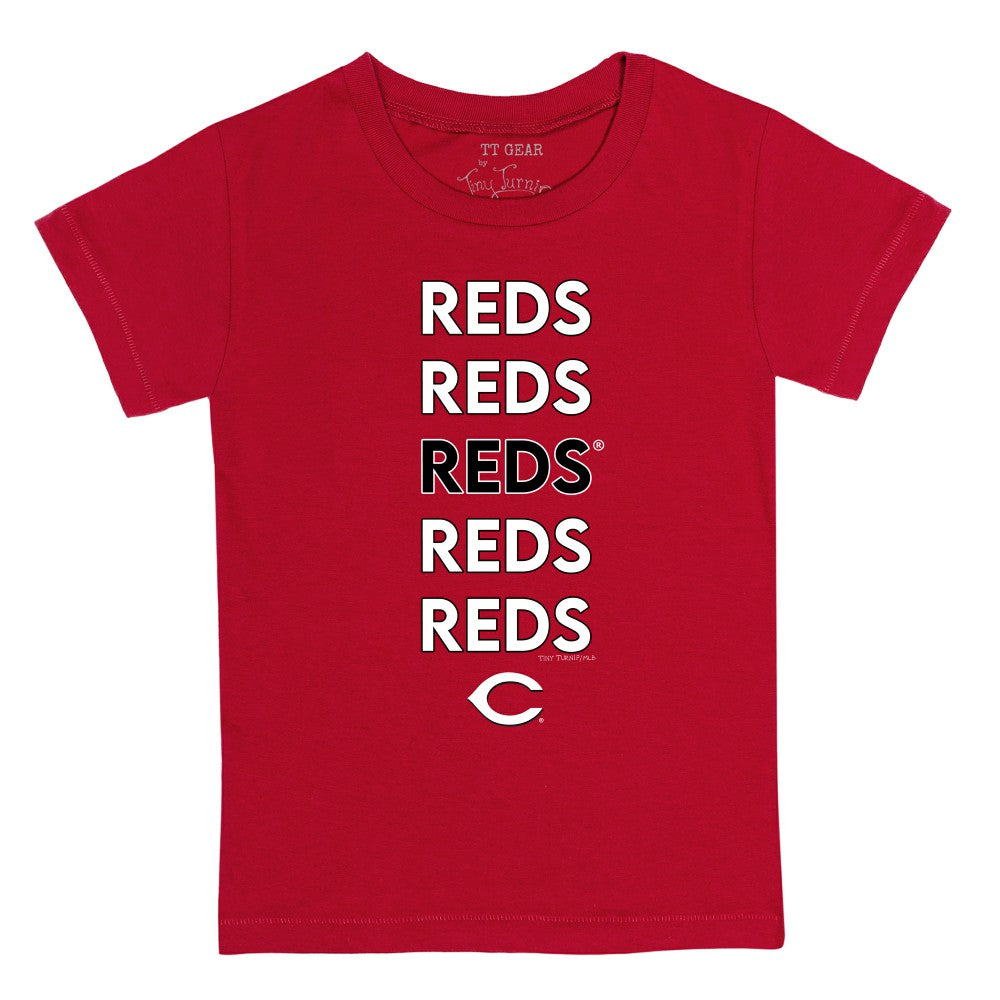 Cincinnati Reds Tiny Turnip Youth Stacked T-Shirt - MLB T-shirts