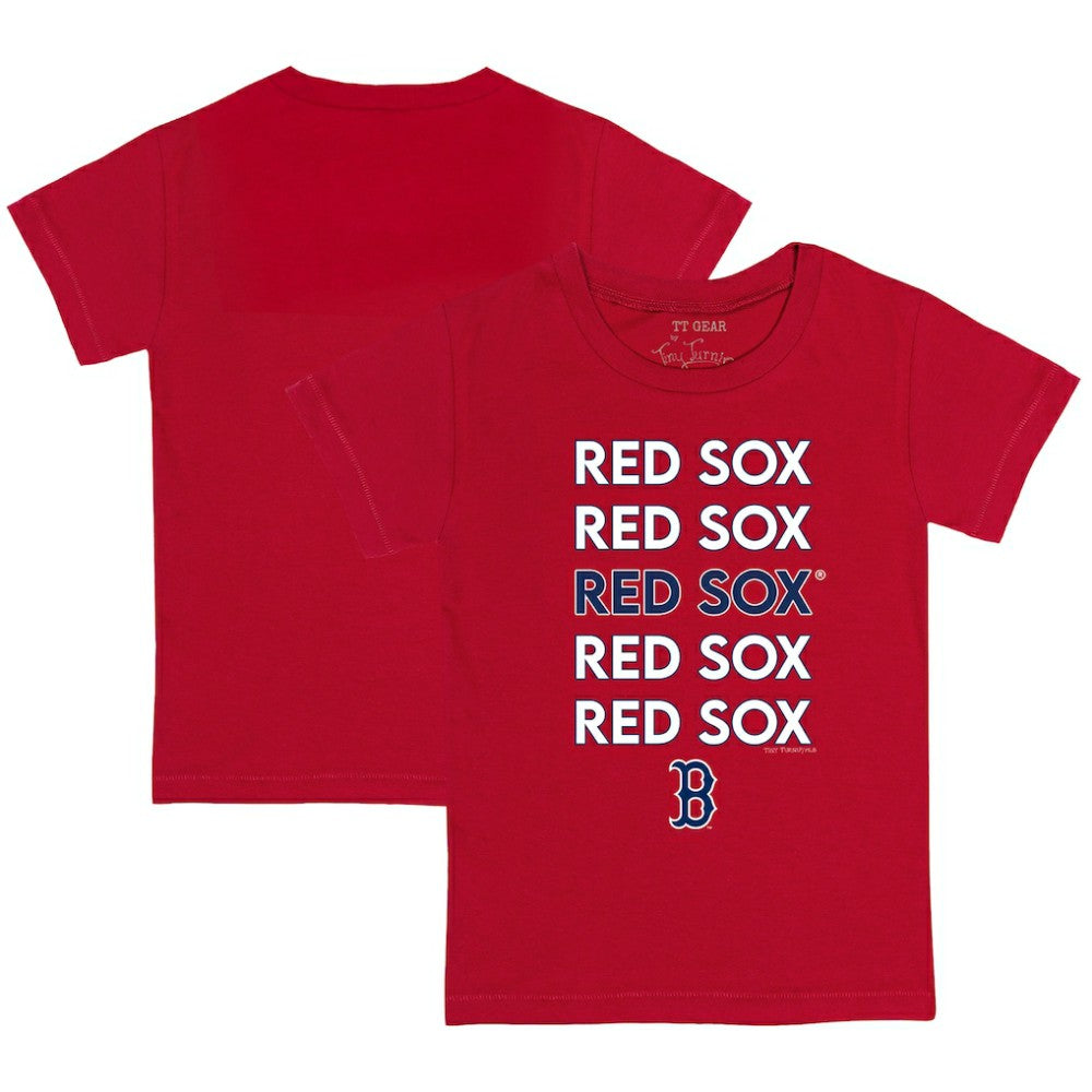 Boston Red Sox Tiny Turnip Youth Stacked T-Shirt - MLB T-shirts