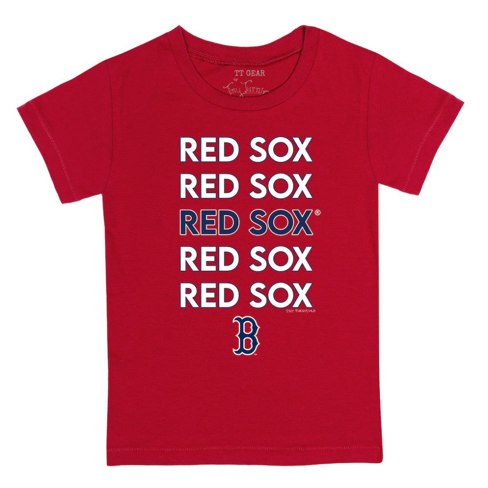 Boston Red Sox Tiny Turnip Youth Stacked T-Shirt - MLB T-shirts