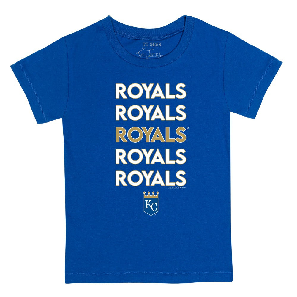 Kansas City Royals Tiny Turnip Youth Stacked T-Shirt - MLB T-shirts