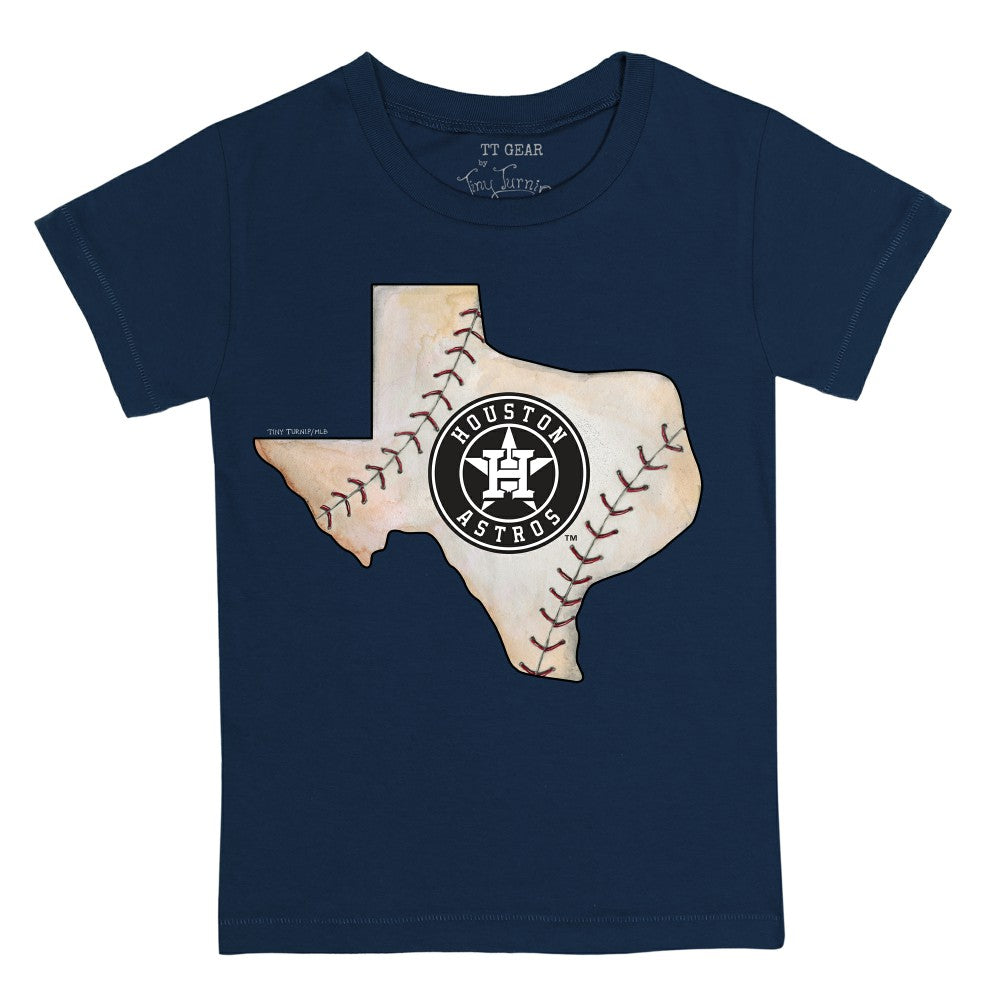 Houston Astros Tiny Turnip Youth State Outline T-Shirt - MLB T-shirts