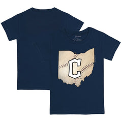 Cleveland Guardians Tiny Turnip Youth State Outline T-Shirt - MLB T-shirts