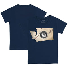 Seattle Mariners Tiny Turnip Youth State Outline T-Shirt - MLB T-shirts