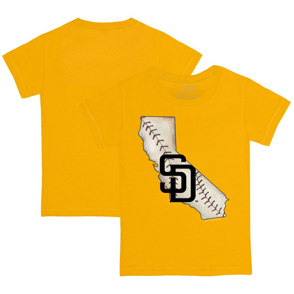 San Diego Padres Tiny Turnip Youth State Outline T-Shirt - MLB T-shirts