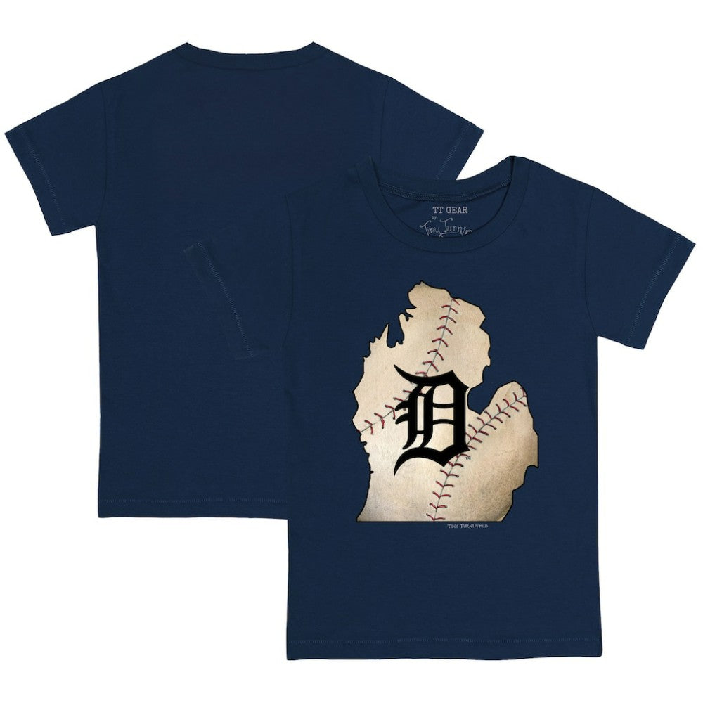 Detroit Tigers Tiny Turnip Youth State Outline T-Shirt - MLB T-shirts