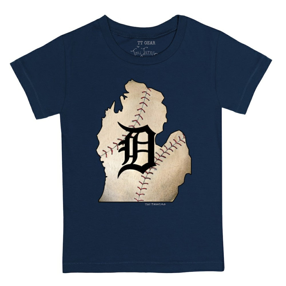 Detroit Tigers Tiny Turnip Youth State Outline T-Shirt - MLB T-shirts
