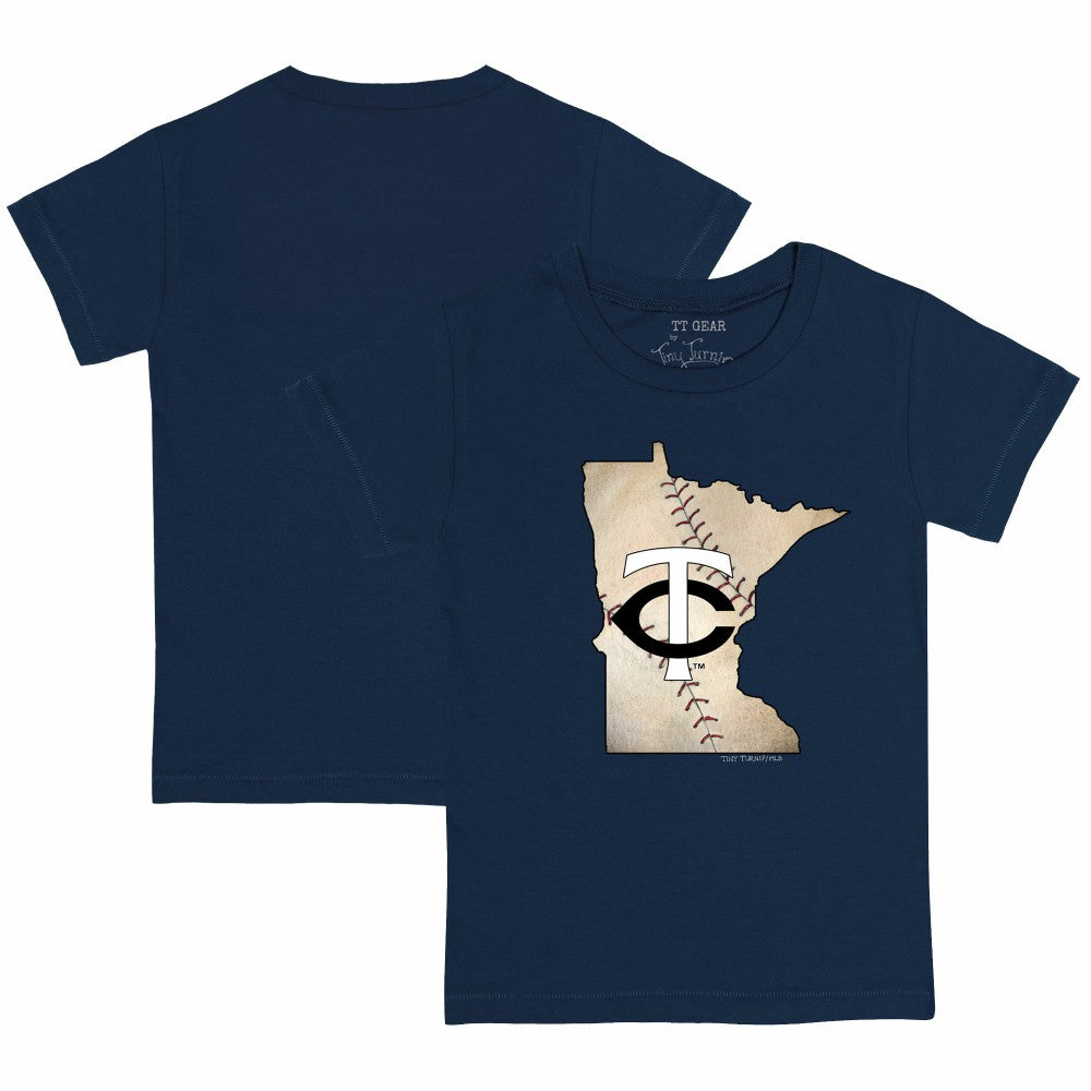 Minnesota Twins Tiny Turnip Youth State Outline T-Shirt - MLB T-shirts