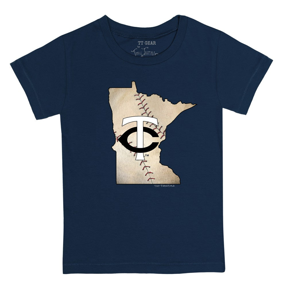 Minnesota Twins Tiny Turnip Youth State Outline T-Shirt - MLB T-shirts