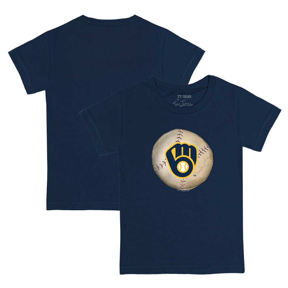 Milwaukee Brewers Tiny Turnip Youth Stitched Baseball T-Shirt - MLB T-shirts